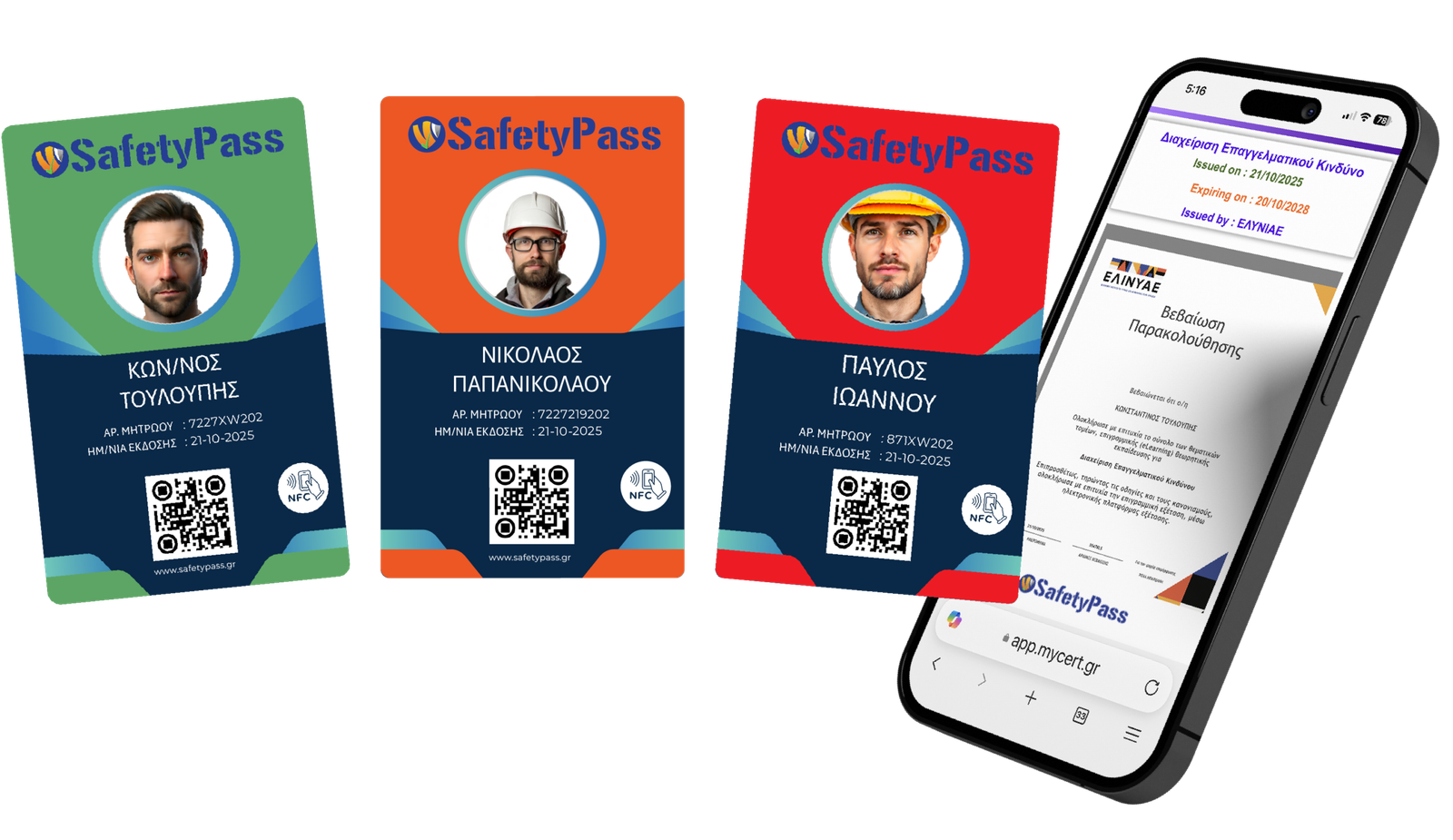SafetyPass cards